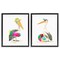 Stupell Industries Pelicans & Beach Floats Framed Floater Canvas Wall Art